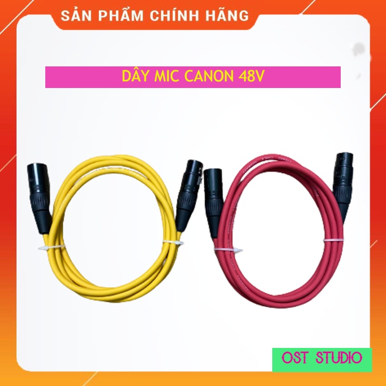 Dây Mic Canon 48V Thương Hiệu Đức , Lõi Đồng . Chuyên Dành Cho Mic Thu Âm K200 , SM8B , K320 , K600, K850 Hàng Cực Chuẩn