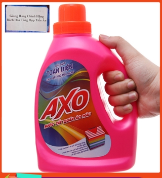 Nước tẩy quần áo màu AXO hương hoa đào 800ml