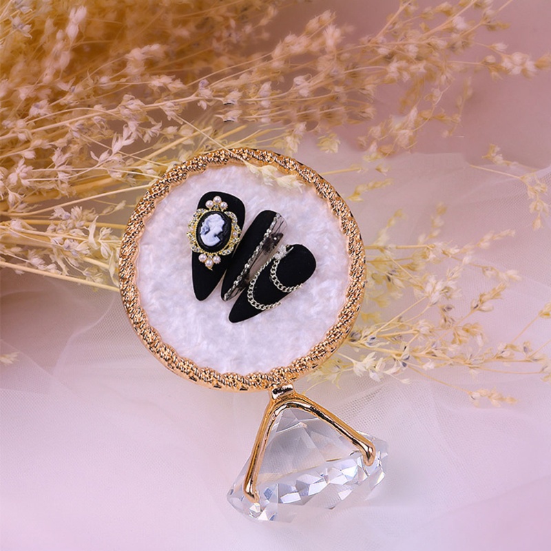 Bảng Trưng Bày Móng Tay Giả Hình Tròn / Trái Tim Nhiều Màu Sắc DIY