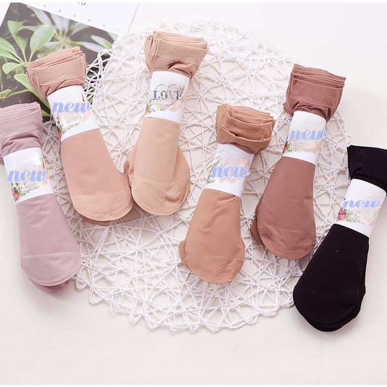 Đôi vớ ngắn bằng vải nhung siêu mềm vô hình thoáng khí thấm hút mồ hôi thời trang xuân hè cho nữ