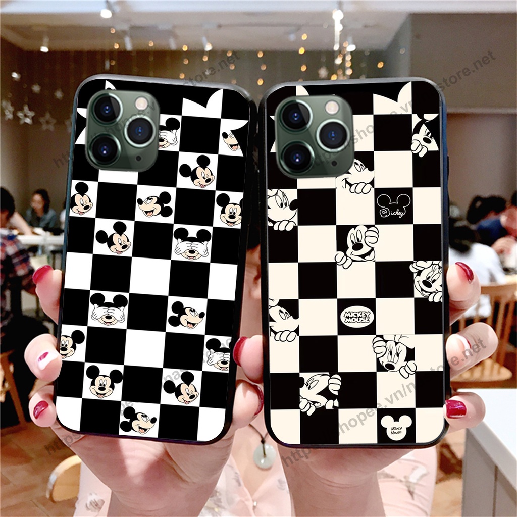 Ốp lưng Iphone 12 -IPHONE 12 PRO-IPHONE 12 MINI-IPHONE 12 PRO MAX trái tim caro, mikey beabrick cute