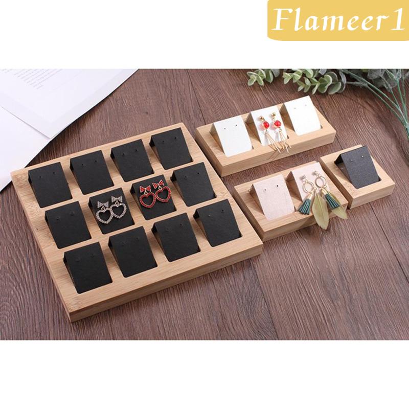 1 Cặp Giá Đỡ Trưng Bày Bông Tai Màu Đen