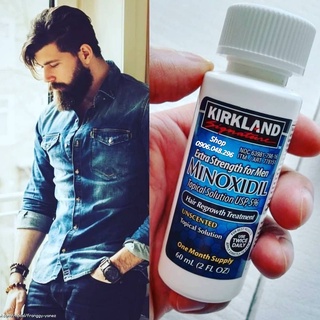 [ Không có Ống Bơm ML !  1 Lọ duy nhất ] Dung dịch thoa ngoài Mọc tóc, mọc Râu Minoxidil 5% Kirkland USA FDA  Approved .