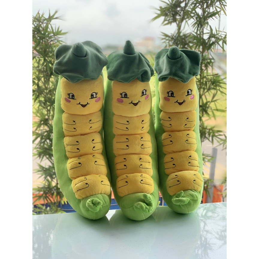 Thú gấu nhồi bông., gối ôm hình sâu lá siêu dễ thương, làm quà tặng cho bé yêu an toàn