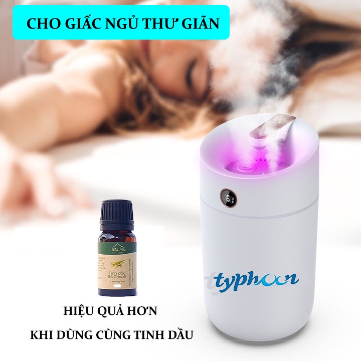 Máy phun sương tạo ẩm cao cấp 3L, máy xông tinh dầu thơm phòng, đèn xông tinh dầu phòng ngủ - Venushop