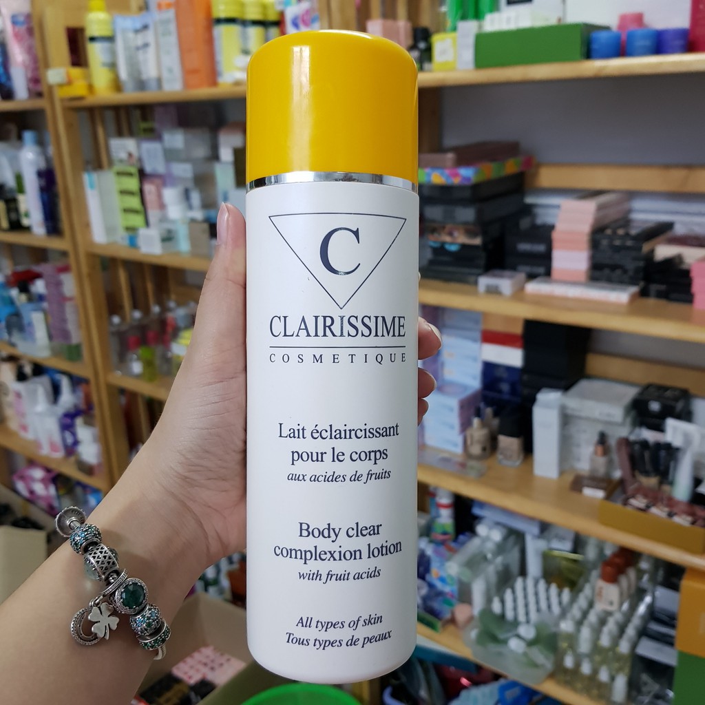 LOTION DƯỠNG ẨM TRẮNG DA TOÀN THÂN CLAIRISSIME BODY CLEAR COMPLEXION LOTION WITH FRUIT ACIDS 500ML CHÍNH HÃNG - 3572