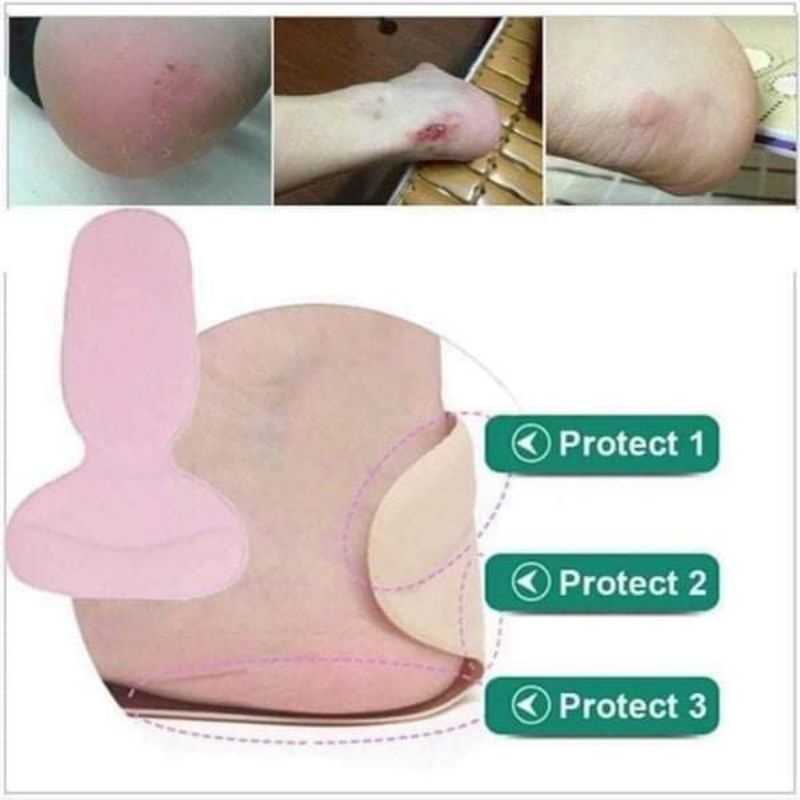 Combo 2 miếng lót gót giày chữ T