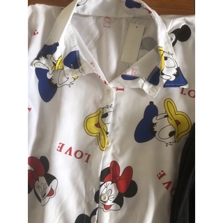 SET ÁO SƠMI MICKEY QUẦN LEGGING