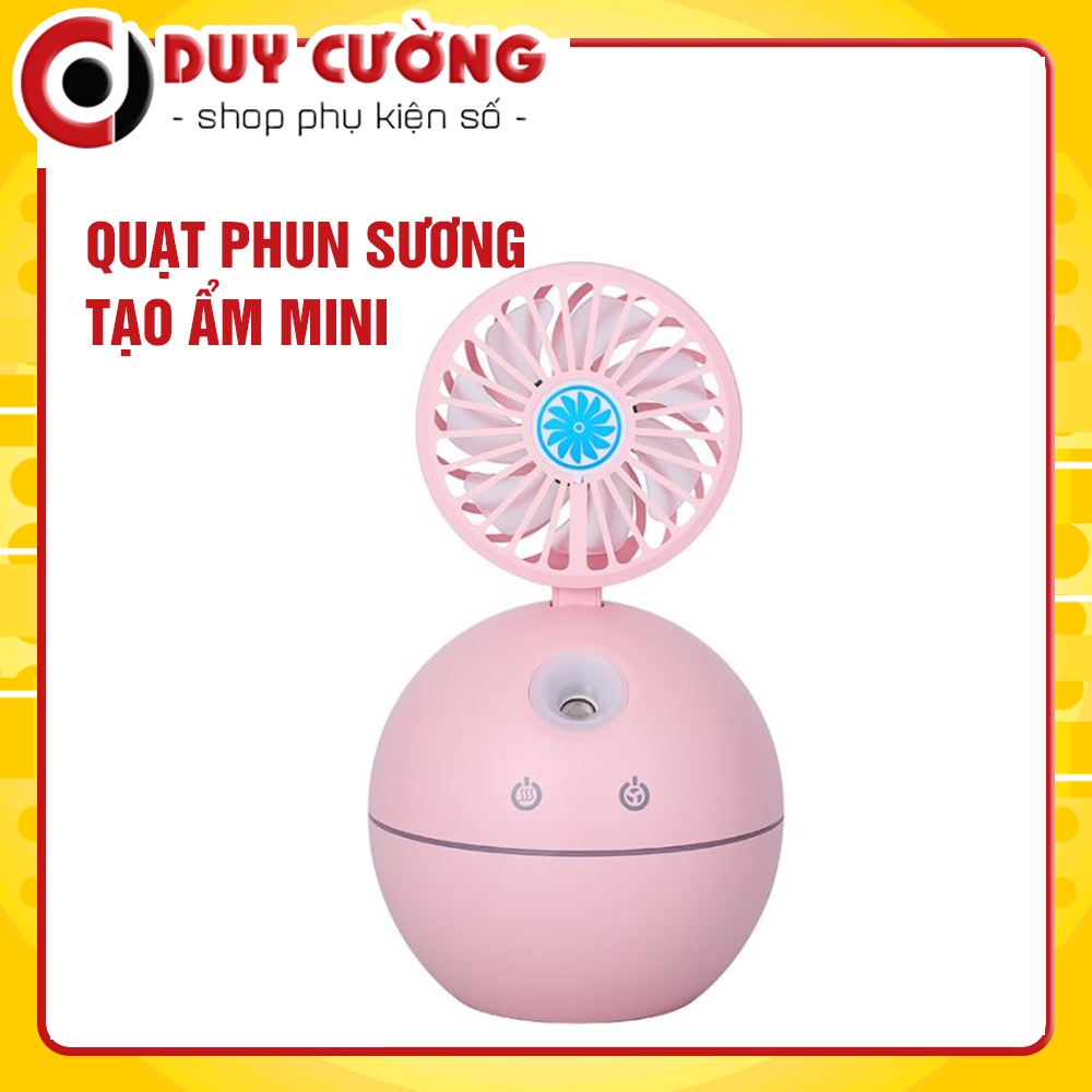 Quạt phun sương tạo ẩm mini để bàn Cổng Usb, Quạt thổi hơi nước / Tạo độ ẩm / Khuyếch tán tinh dầu 40ml