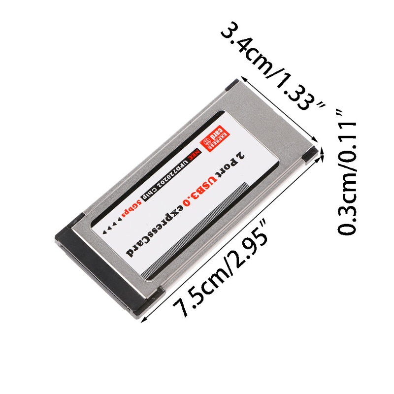 Card Chuyển Đổi PCI-E PCI Express Sang 2 Cổng USB 3.0 34Mm Cho Thẻ Nhớ PCI-E