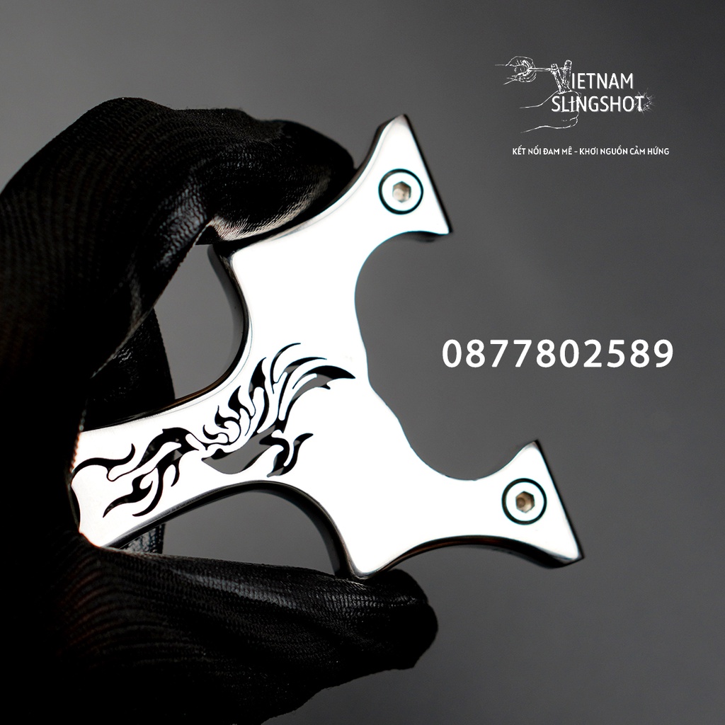 [Ná Inox xịn giá tốt] Ná cao su Long Phụng Inox 304 Cao Cấp Chống Gỉ Cầm Đầm Tay Và Rất Đẹp Mắt, sáng bóng siêu mượt