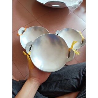 CHẢO NHÔM MÁY BAY dùng làm bánh xèo chảo, kho quẹt, bánh tai yến size: 18cm, 20cm, 24cm, 28cm (đã tính quai chảo)