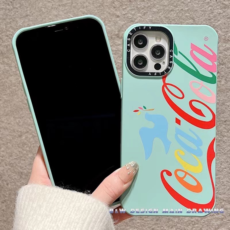 Ốp Điện Thoại Silicone Mềm Chống Sốc In Logo Coca Cola Thời Trang Cho iPhone 13 12 11 Pro MAX IX XS MAX XR i7 8 Plus