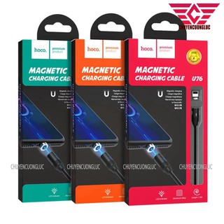Cáp sạc nhanh nam châm cổng Micro - Type C - Lightning - Hoco U76