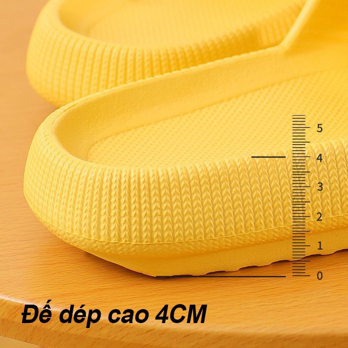 HE JDGH [Mã MS6911939 giảm 300.00K] Dép Bánh Mì Nữ Yz Nhựa Thông Hơi 3Fashion Đế Cao 4CM Siêu Nhẹ Stye Hàn Quốc - MSP 32