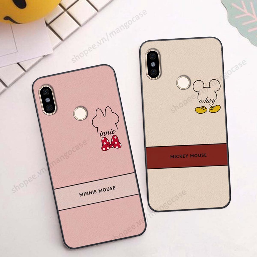 Ốp lưng Xiaomi Mi A2 in hình happy nice, bé gấu đáng yêu