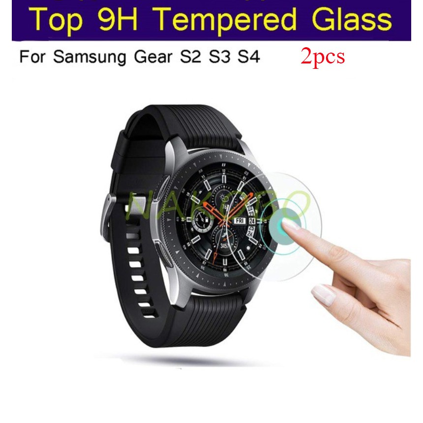 Set 2 Kính Cường Lực Cao Cấp Bảo Vệ Màn Hình Chống Trầy Cho Samsung Gear Sport S2 S3 S4