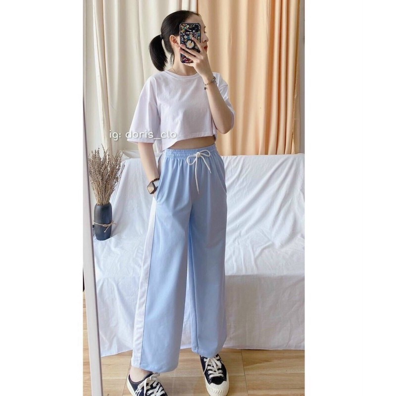 [ Mã FAMAYWA giảm 10K đơn 50K] Quần dài nữ lưng thun ống rỗng | BigBuy360 - bigbuy360.vn