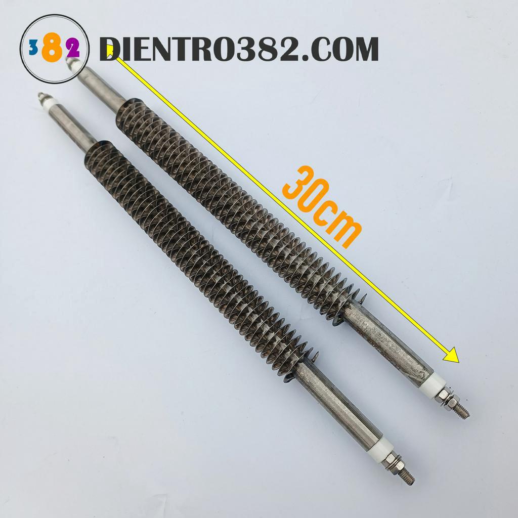 Điện trở sấy khô chữ i có cánh tản nhiệt chiều dài 30cm dùng để sấy nông sản,dược liệu - Điện trở 382