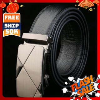 [Dây Lưng] Thắt Lưng Da Nam Khóa Cài Cao Cấp, Thắt Lưng Đẹp, Dây Nịt Da Bò 100% Chính Hãng BAELLERRY Mạ Bạc Nam Tính GC3
