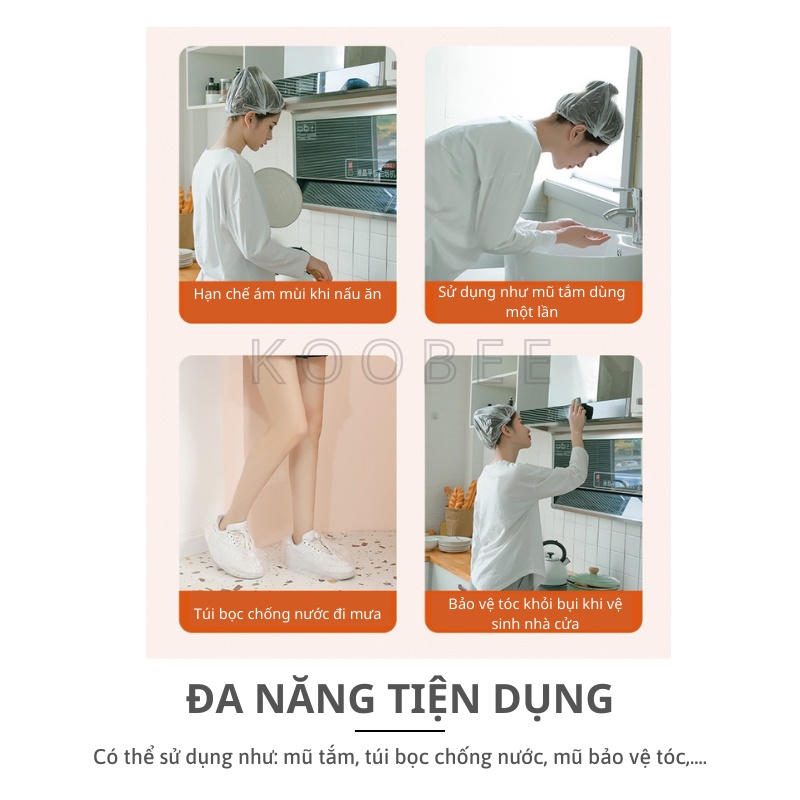 Màng bọc thực phẩm thức ăn co dãn KooBee - Túi bọc thực phẩm đồ ăn có chun bảo quản thực phẩm cực tốt (NB11)