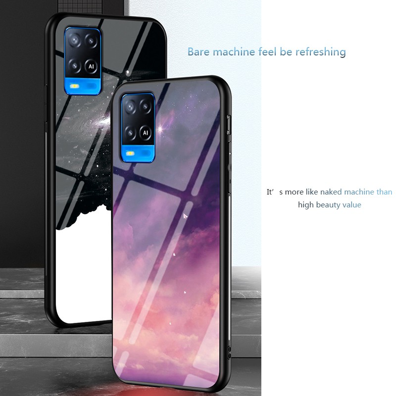 ốp điện thoại Kính Cường Lực Chống Sốc Họa Tiết Bầu Trời Sao Cho Oppo A54 | BigBuy360 - bigbuy360.vn