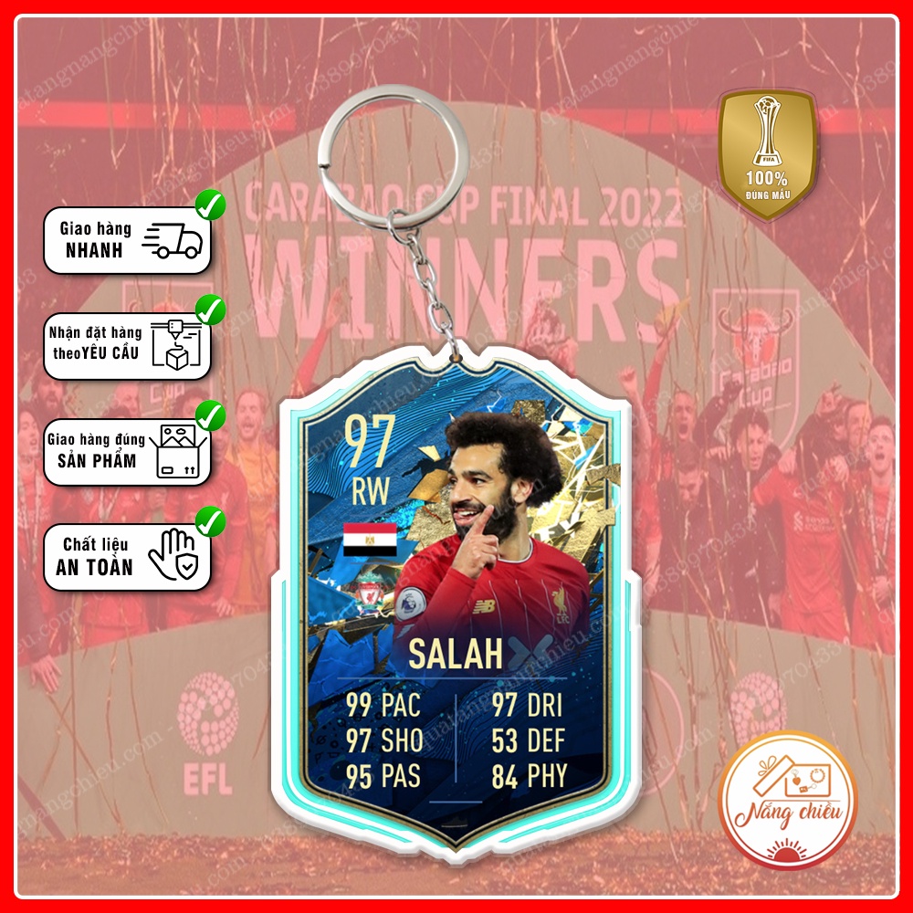 Móc khóa thẻ CLB bóng đá Liverpool☘️Quà Tặng Nắng Chiều☘️