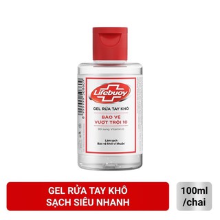 (Sẵn)Gel rửa tay khô Lifebuoy bảo vệ vượt trội 100ml(kèm ảnh thật)