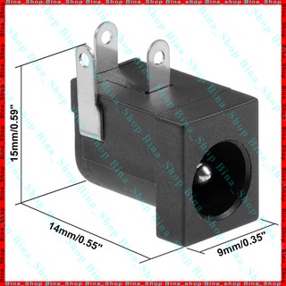 [10 cái] Jack nguồn DC 5.5x2.1 vuông (jack cái)
