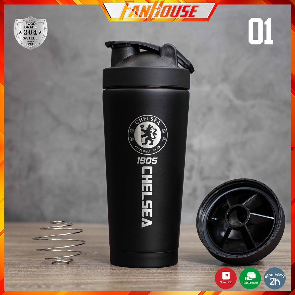 Bình giữ nhiệt Chelsea 850ml bình nước thể thao Fan House cao cấp, chất liệu inox 304 giữ nhiệt 24h nóng lạnh | BigBuy360 - bigbuy360.vn