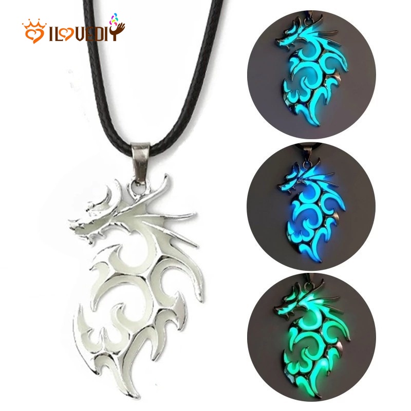 Mặt Vòng cổ Hình Rồng Phát Quang Phong Cách Cổ Điển