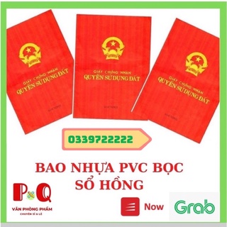 Bọc dẻo trong bảo vệ sổ đỏ, sổ hồng loại 1