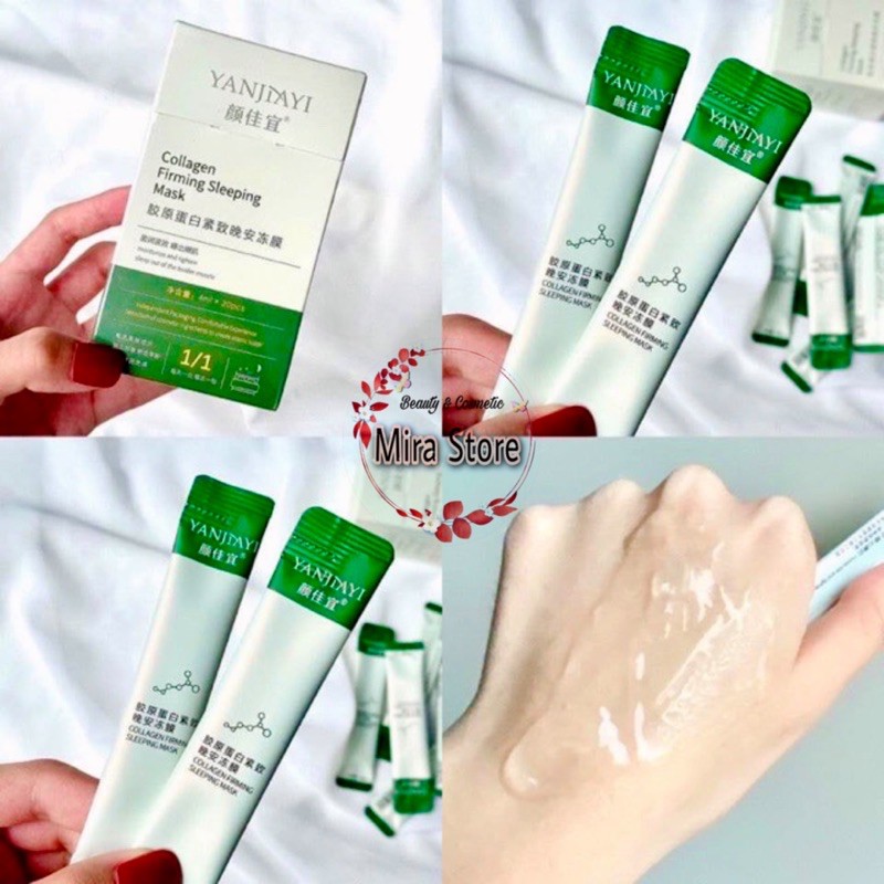 [Hộp 20 gói] MẶT NẠ NGỦ THẠCH YANJIAYI BỔ SUNG COLLAGEN TRẮNG SÁNG DA | BigBuy360 - bigbuy360.vn