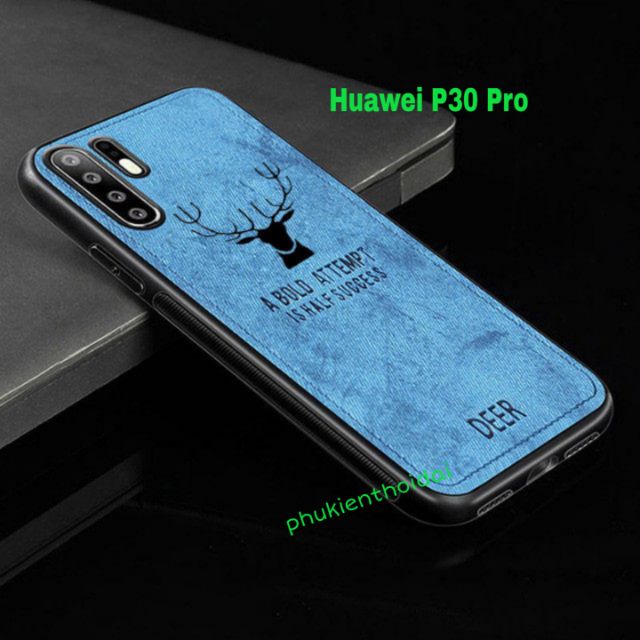 Ốp lưng Huawei P30 Pro FREESHIP Từ 50k chống sốc vải đầu hươu cao cấp