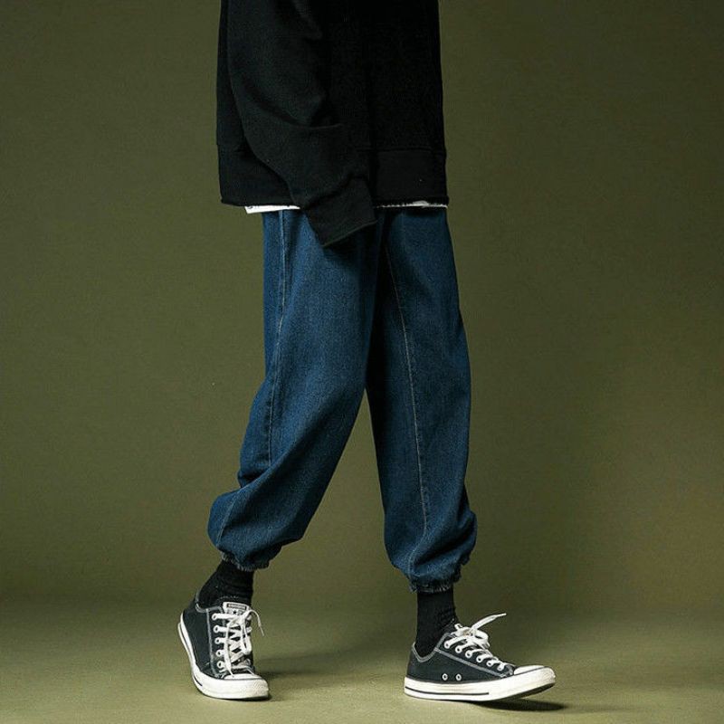 Quần jean bó ống cạp chun phong cách HIPHOP STREETWEAR | Quần jogger jeans đi chơi, dạo phố, biểu diễn