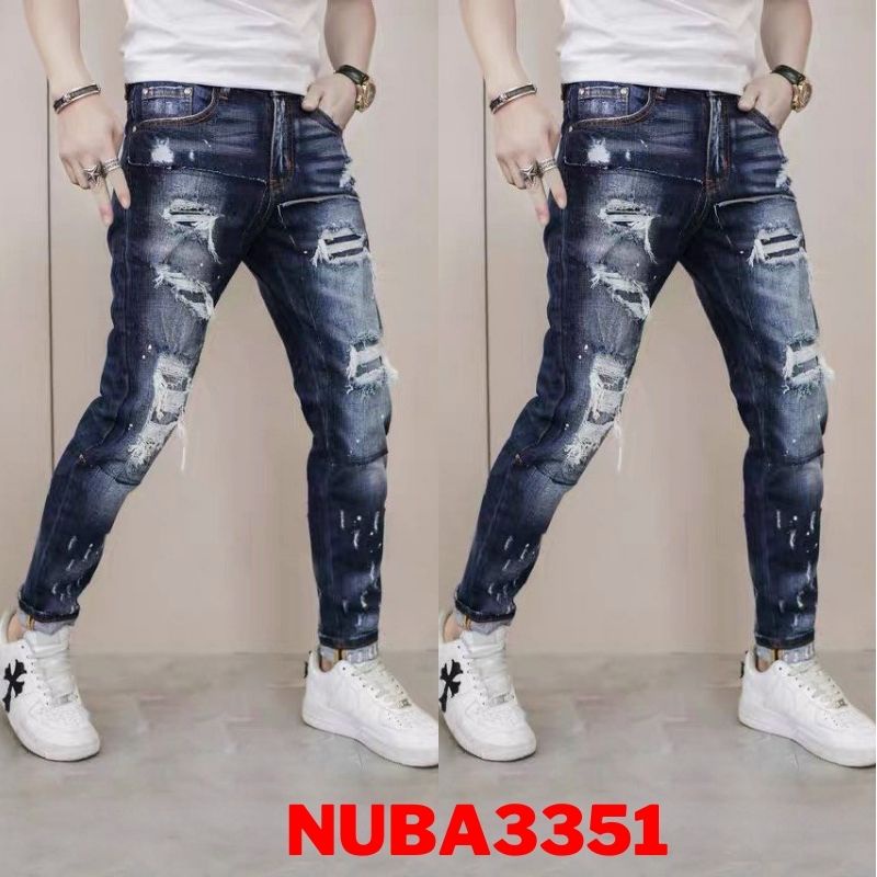 Quần jean nam rách cao cấp đẹp giá rẻ,quần bò ALI 99 | BigBuy360 - bigbuy360.vn