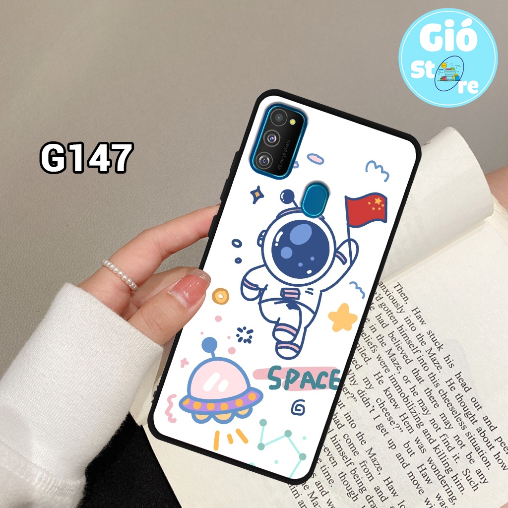 Ốp lưng SAMSUNG M21/ M30S/ A21S - Ốp điện thoại SAMSUNG in hình vũ trụ, phi hành gia,lưng nhựa cứng viền dẻo