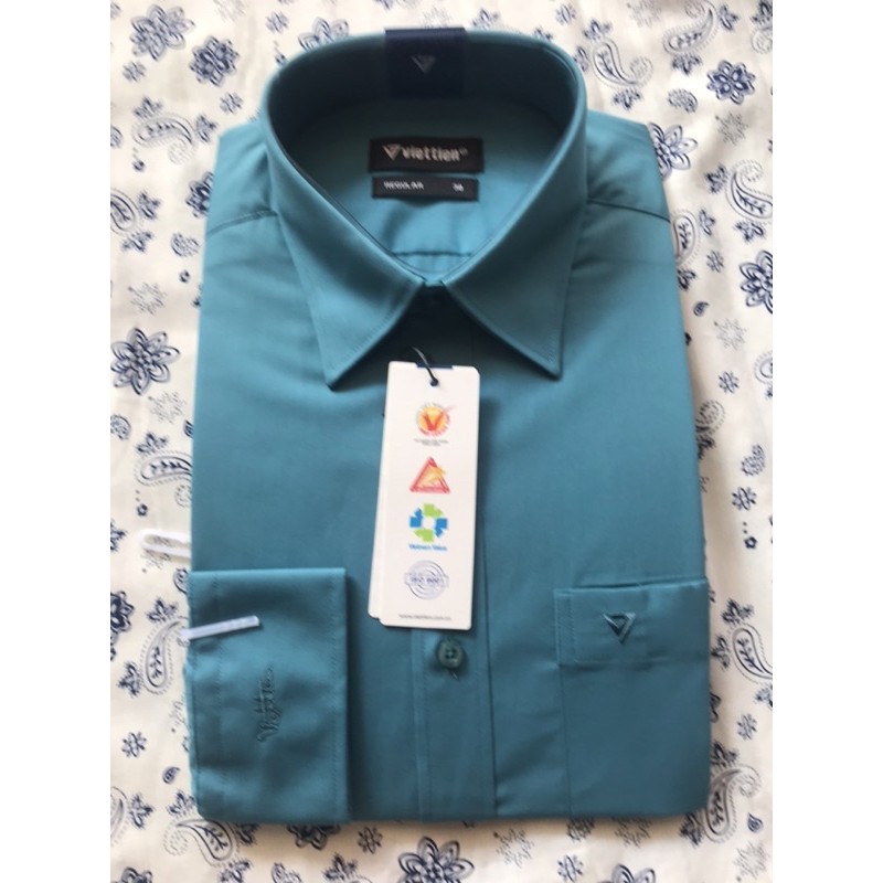 ÁO SƠMI VIỆT TIẾN MÀU TRƠN TAY NGẮN CHÍNH HÃNG GIÁ RẺ | BigBuy360 - bigbuy360.vn