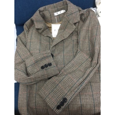 Sẵn Xám CF( Hàng Đẹp)Ảnh thật 5 hình cuối-Áo blazer kẻ style Hàn Quốc (2 mẫu) | BigBuy360 - bigbuy360.vn