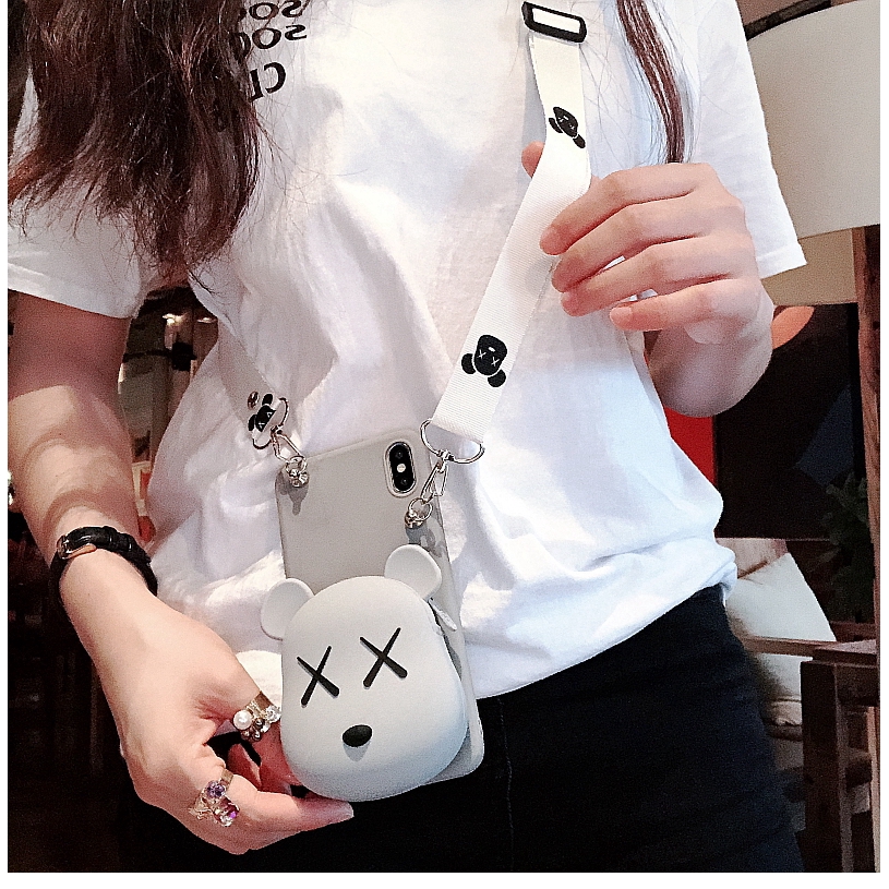 Fashion Kaws Túi Xách Nữ Ốp lưng Soft Phone Case Cho iPhone 13 pro max 11 pro max 12 mini xs max xr x 6 6s 7 8 Plus case