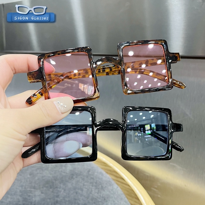 Kính Mát Vuông Nhiều Màu Sắc Chống Tia UV400 Thời Trang Cho Bé