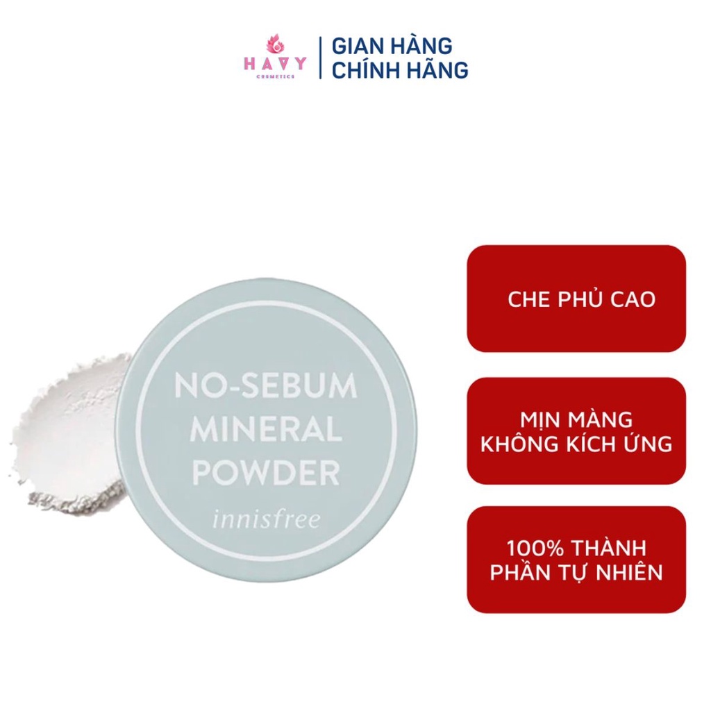 Phấn Phủ Bột Kiềm Dầu No Sebum Mineral Powder