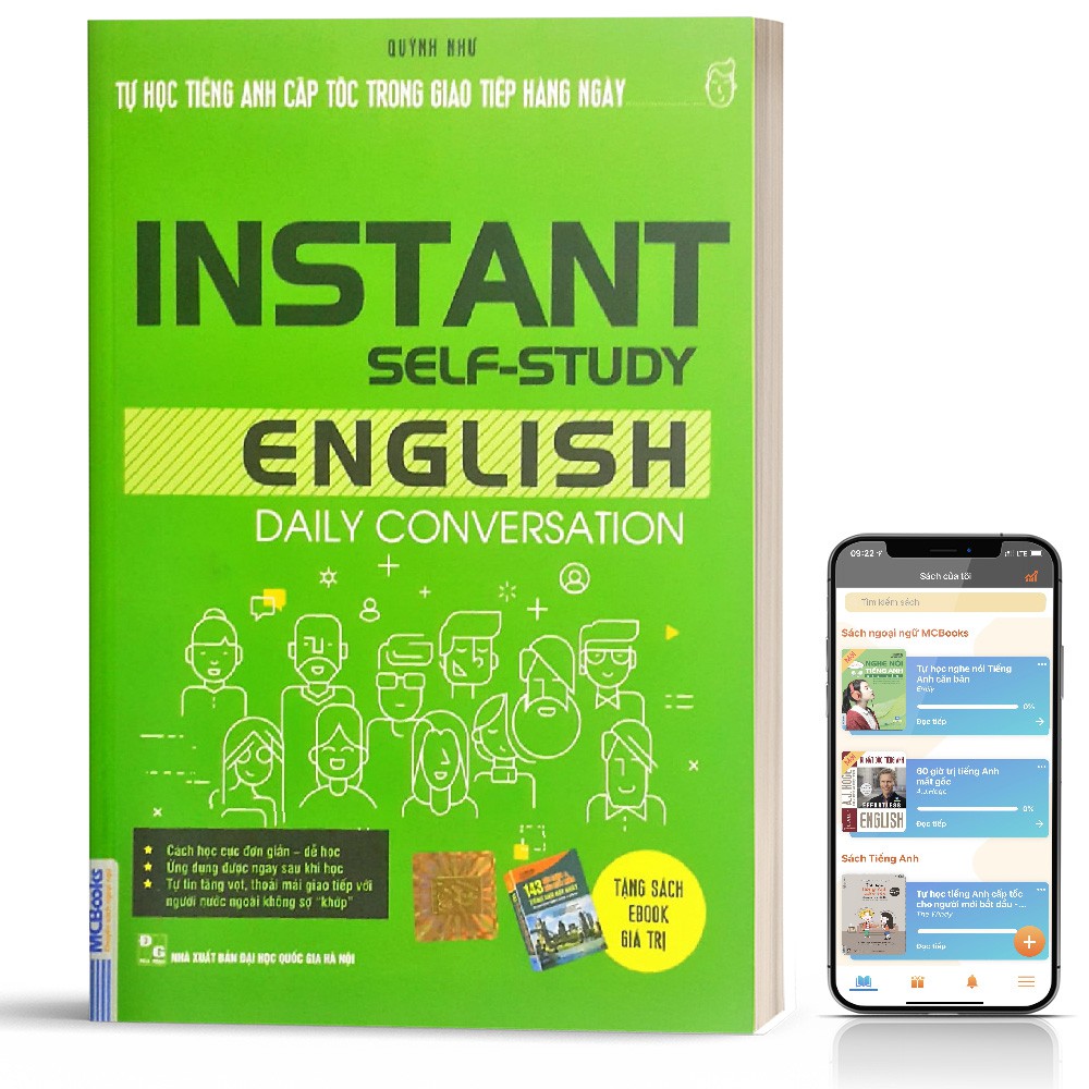 Sách - Tự Học Tiếng Anh Cấp Tốc Trong Giao Tiếp Hàng Ngày - Instant Self-Study English Daily Conversation