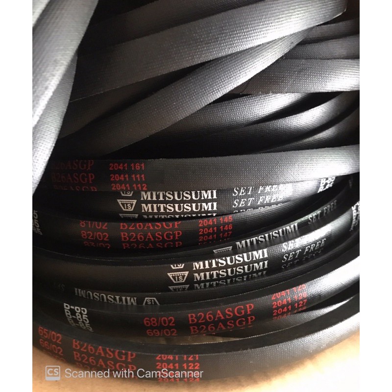 Dây curoa mitsusumi B80, 81, 82, 83, 84, 85, 86, 87, 88, 89.