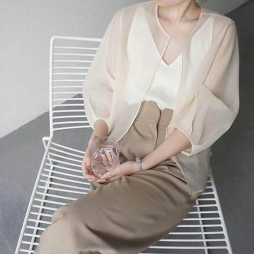 Áo sơ mi chống nắng phong cách cổ điển thời trang mùa hè cho nữ