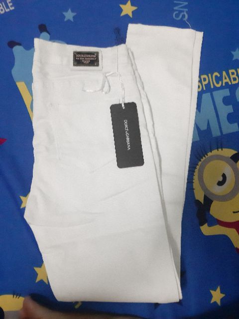 Quần jean trắng D&G SZ  28 newtag