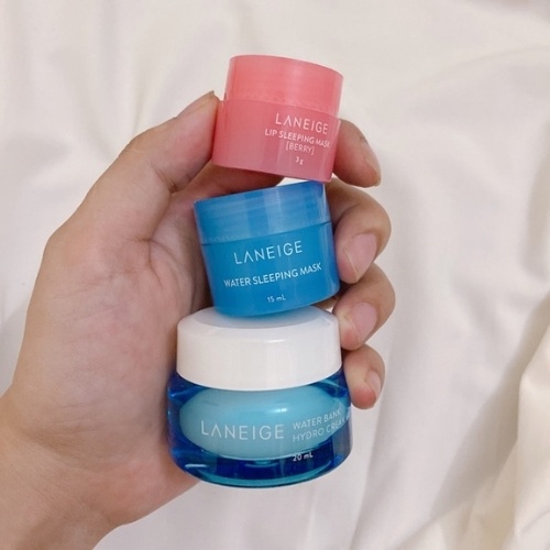 Set 3 món Laneige dưỡng ẩm Sephora Beauty Insider Mask môi-Kem dưỡng-Mask ngủ - licyhouse