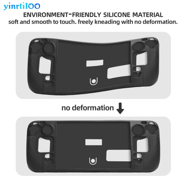 Vỏ Bọc Silicon Chống Trầy Chống Trượt Kèm Dây Đeo Cho Máy Chơi Game Hơi Nước Yinrti100