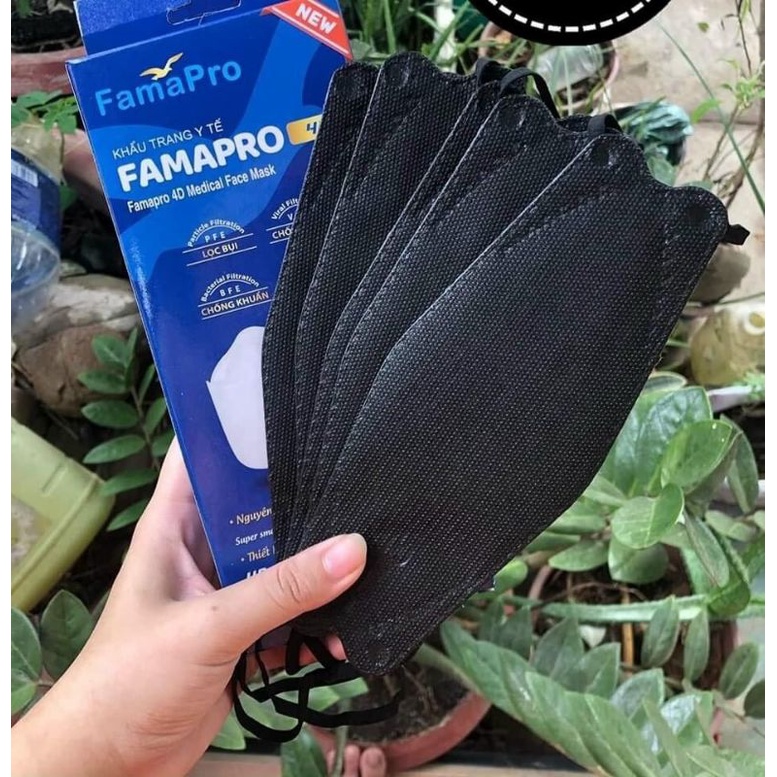 Khẩu trang 4D  chính hãng Famapro hộp/10cái