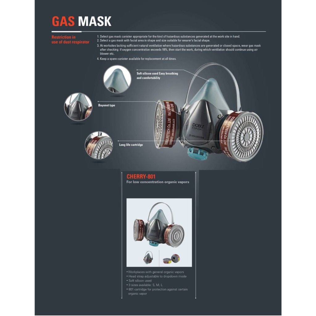 Mặt Nạ Phun Thuốc Trừ Sâu Dobu Cherry - 803